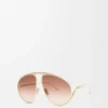Hillock Sonnenbrille Gradient Brown