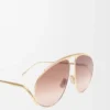 Hillock Sonnenbrille Gradient Brown