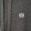 Hoodie aus Wolle in Grau