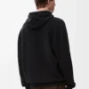Hoodie aus Wolle in Schwarz
