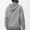 Hoodie in lockerer Passform aus Baumwolle in Grau Melange