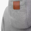 Hoodie in lockerer Passform aus Baumwolle in Grau Melange