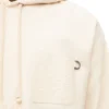 Hoodie in lockerer Passform aus Baumwolle in Weiß