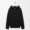 Hoodie in lockerer Passform aus Baumwolle Schwarz