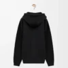 Hoodie in lockerer Passform aus Baumwolle Schwarz