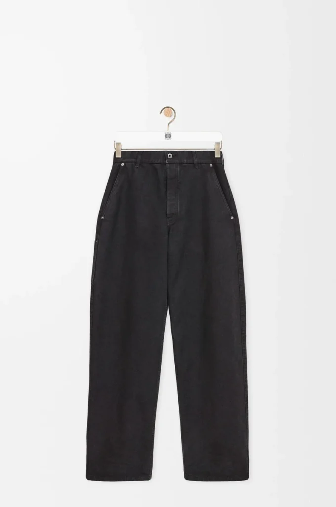 Hose aus Baumwolle Anthrazit