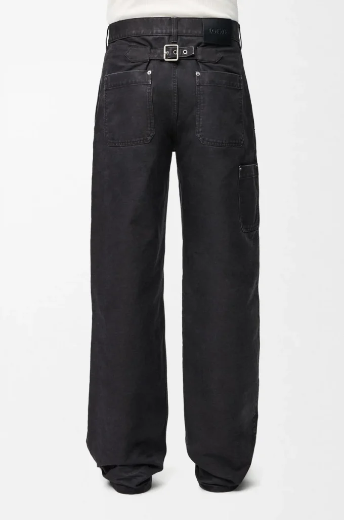Hose aus Baumwolle Anthrazit
