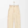 Hose aus Baumwolle Beige