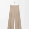 Hose aus Baumwolle Beige