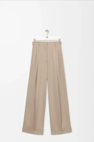 Hose aus Baumwolle Beige