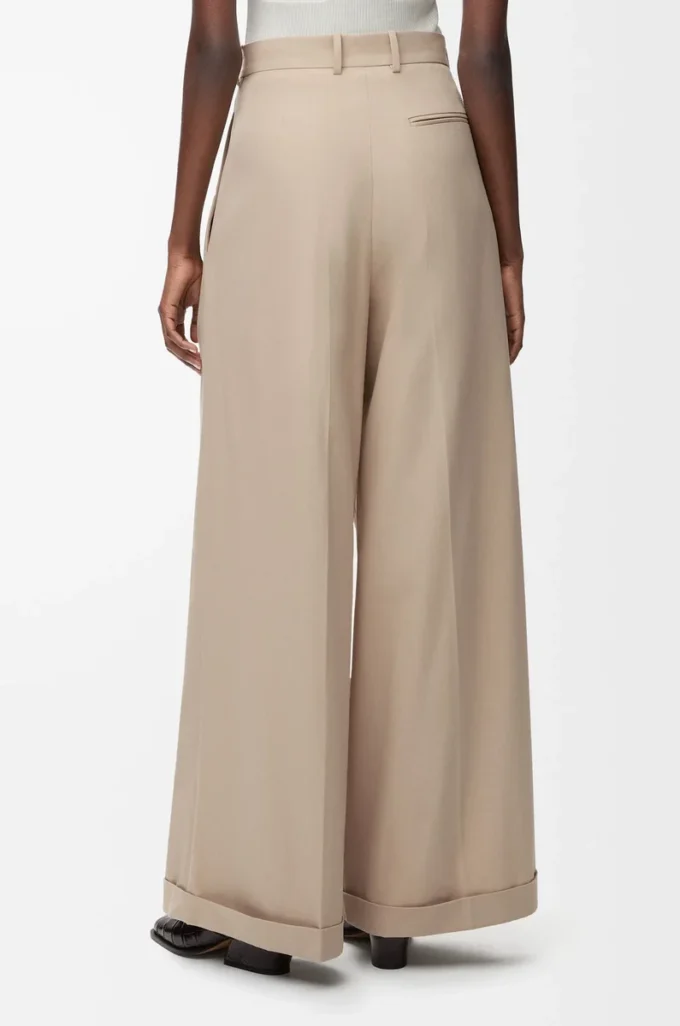 Hose aus Baumwolle Beige