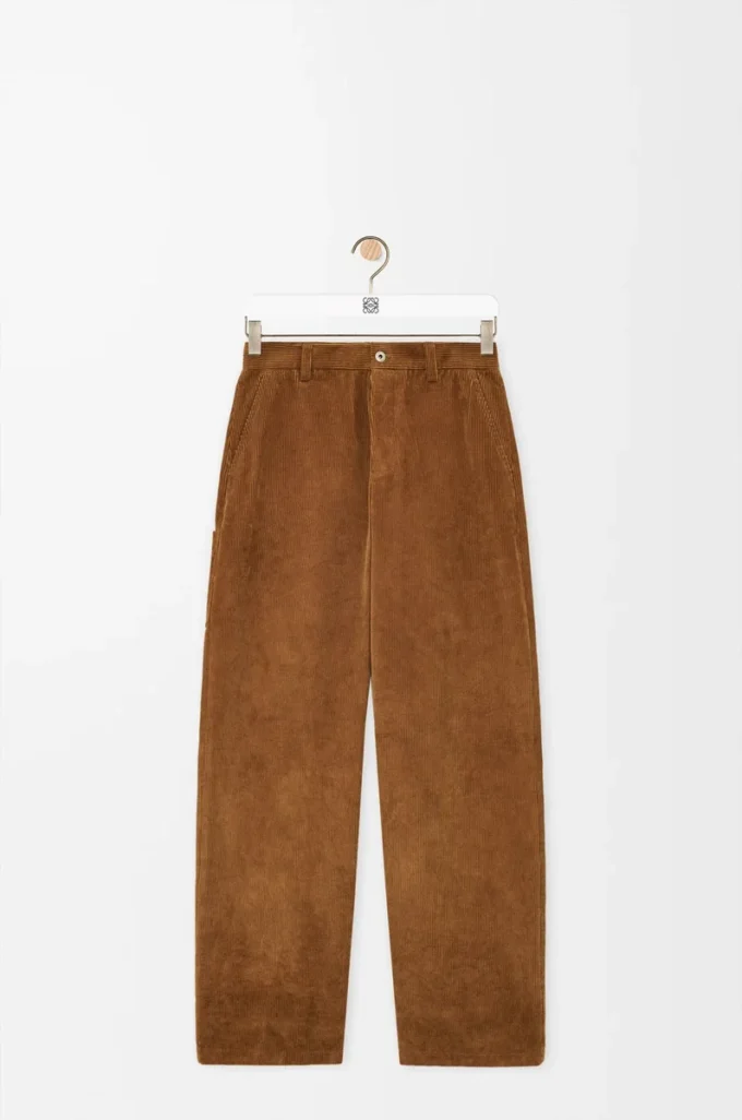 Hose aus Baumwolle Braun