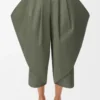 Hose aus Baumwolle in Khaki-Grün