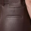 Hose aus Nappalammleder in Schokoladenbraun