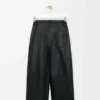 Hose aus Nappalammleder in Schwarz