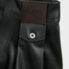 Hose aus Nappalammleder in Schwarz