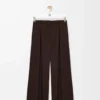 Hose aus Wolle Braun