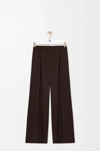 Hose aus Wolle Braun