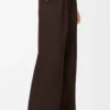 Hose aus Wolle Braun