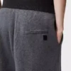 Hose aus Wolle in Grau Melange