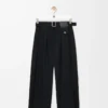 Hose aus Wolle Schwarz