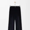 Hybridhose aus Baumwolle und Wolle Dunkelblau/Marineblau