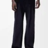 Hybridhose aus Baumwolle und Wolle Dunkelblau/Marineblau