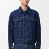 Hybridjacke aus Denim und Nappakalbsleder Raw Denim