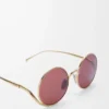 Island Sonnenbrille Burgunderrot