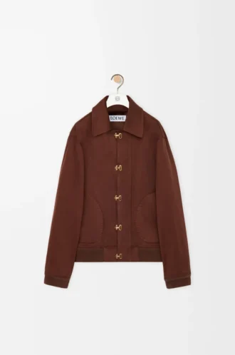 Jacke aus Baumwolle Braun/Dunkelbraun
