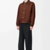 Jacke aus Baumwolle Braun/Dunkelbraun