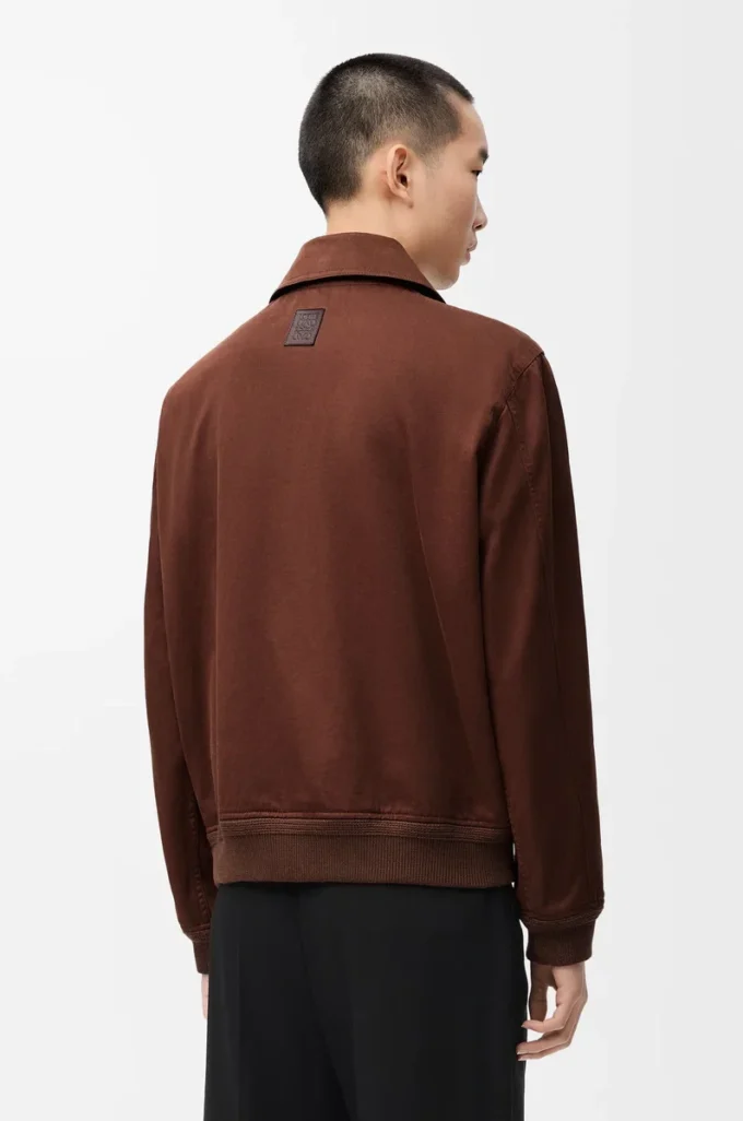 Jacke aus Baumwolle Braun/Dunkelbraun