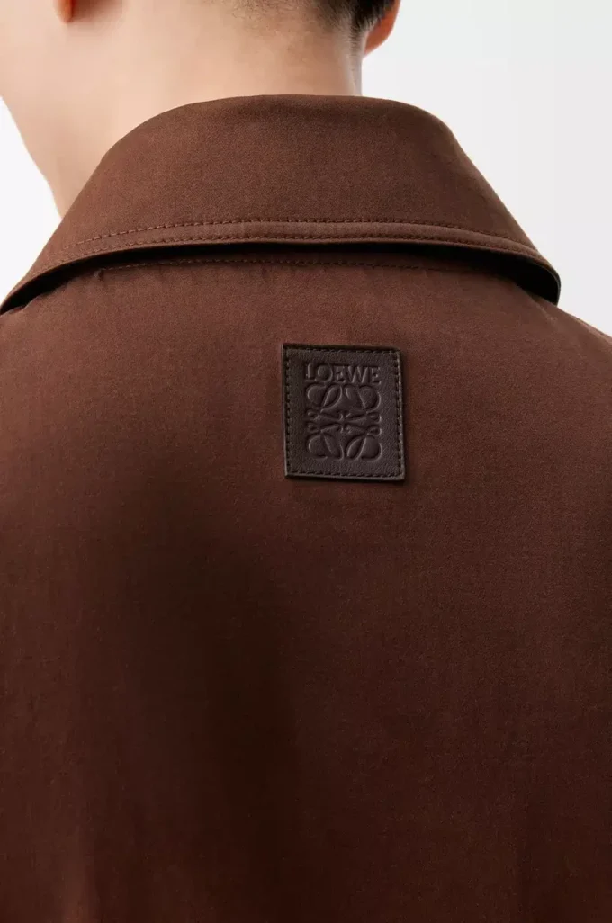 Jacke aus Baumwolle Braun/Dunkelbraun