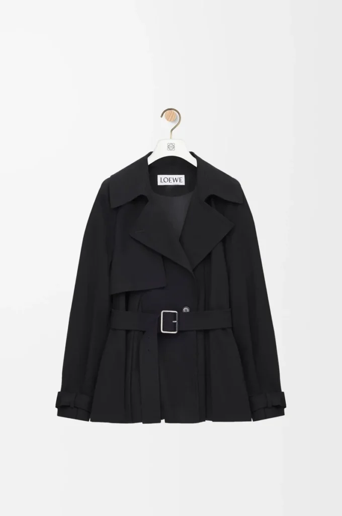 Jacke aus Baumwolle Schwarz