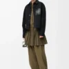 Jacke aus Baumwolle Schwarz