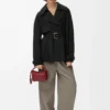 Jacke aus Baumwolle Schwarz