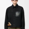 Jacke aus Baumwolle Schwarz