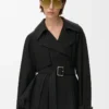 Jacke aus Baumwolle Schwarz