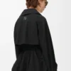 Jacke aus Baumwolle Schwarz