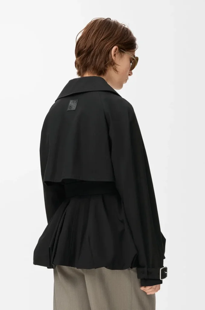 Jacke aus Baumwolle Schwarz