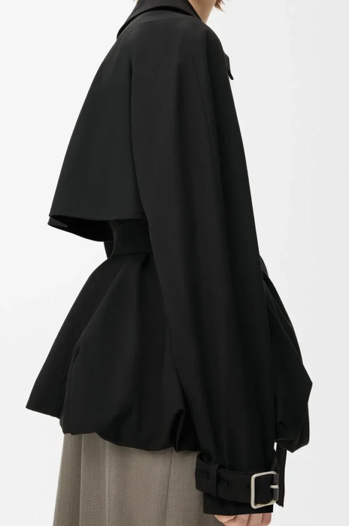 Jacke aus Baumwolle Schwarz