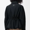 Jacke aus Baumwollmischgewebe Schwarz