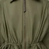 Jacke aus Baumwollmischung Khaki-Grün