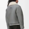 Jacke aus Lammfell Grau