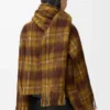 Jacke aus Mohair-Woll-Mischung Gelb/Mehrfarbig