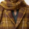 Jacke aus Mohair-Woll-Mischung Gelb/Mehrfarbig