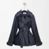 Jacke aus Nappalammleder in Marineblau