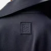 Jacke aus Nappalammleder in Marineblau