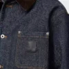 Jacke aus Raw Denim/Blau