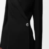 Jacke aus Stretch-Viskosemischung in Schwarz